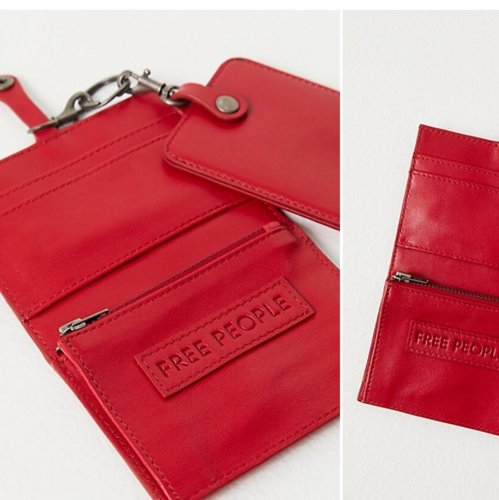 NWT Free People All You Need Cardholder with Bonus Ring 💍♥️💍♥️💍♥️💍♥️💍♥️